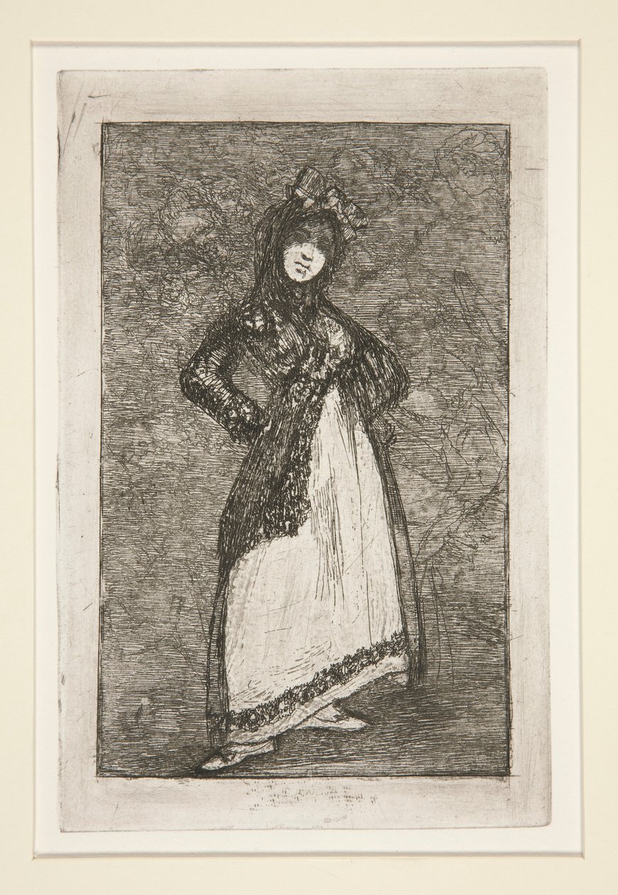 Maja [sötét háttérrel] alkotó: Francisco de Goya