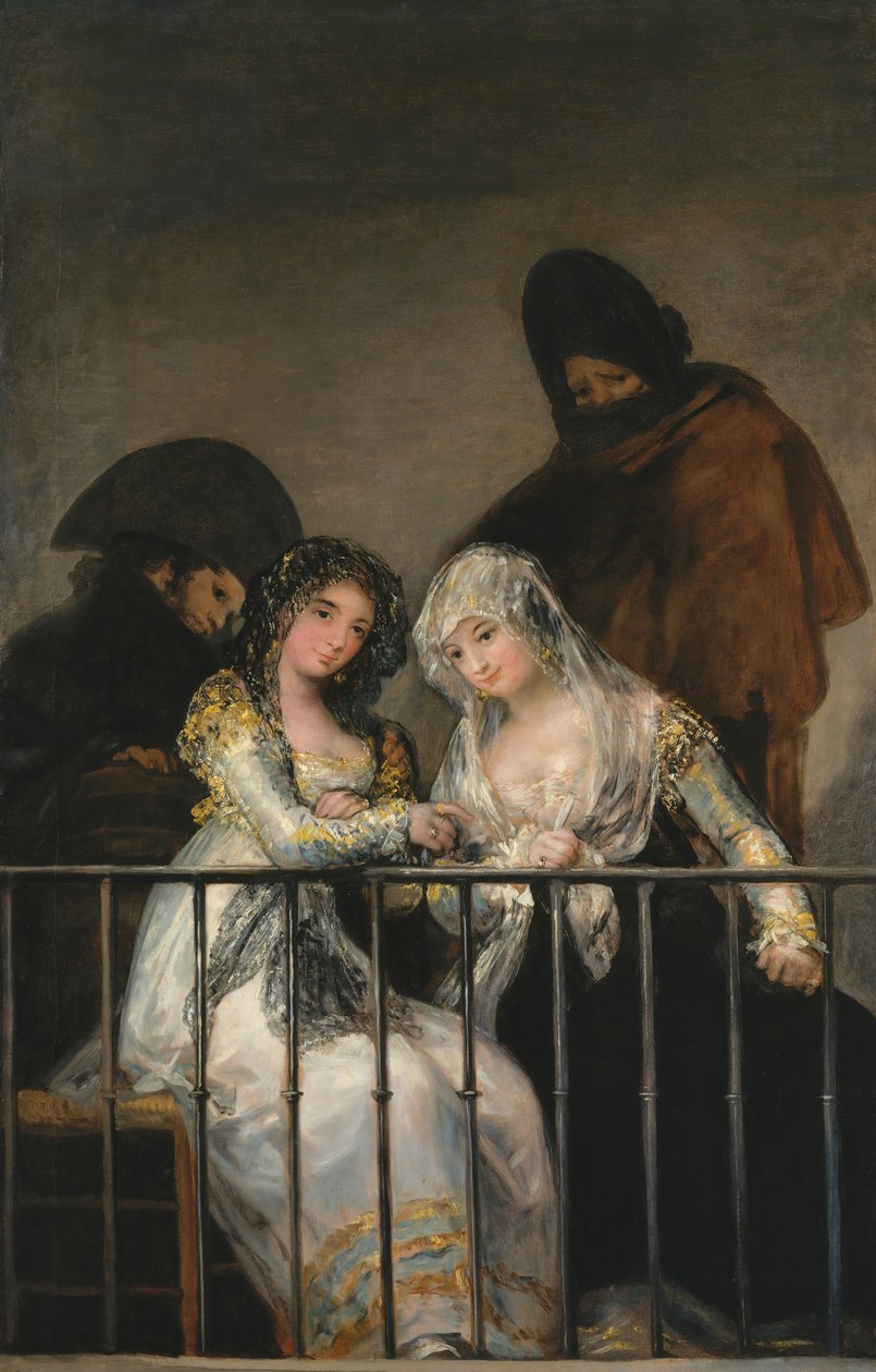 Majas az erkélyen, kb. 1800-1810. alkotó: Francisco de Goya