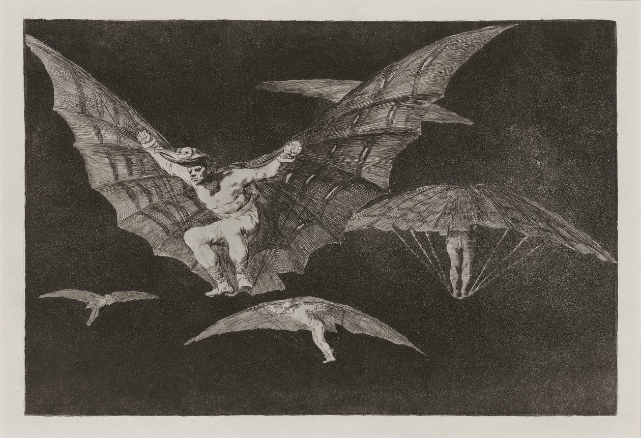 Modo de volar (A repülés módja), más néven Donde hay ganas hay ma?a (Where There) alkotó: Francisco de Goya