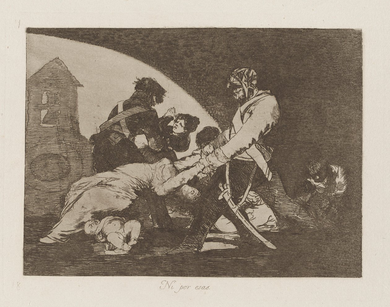 Ne tegye ezeket, pl. 11 A háború katasztrófái című sorozatból alkotó: Francisco de Goya