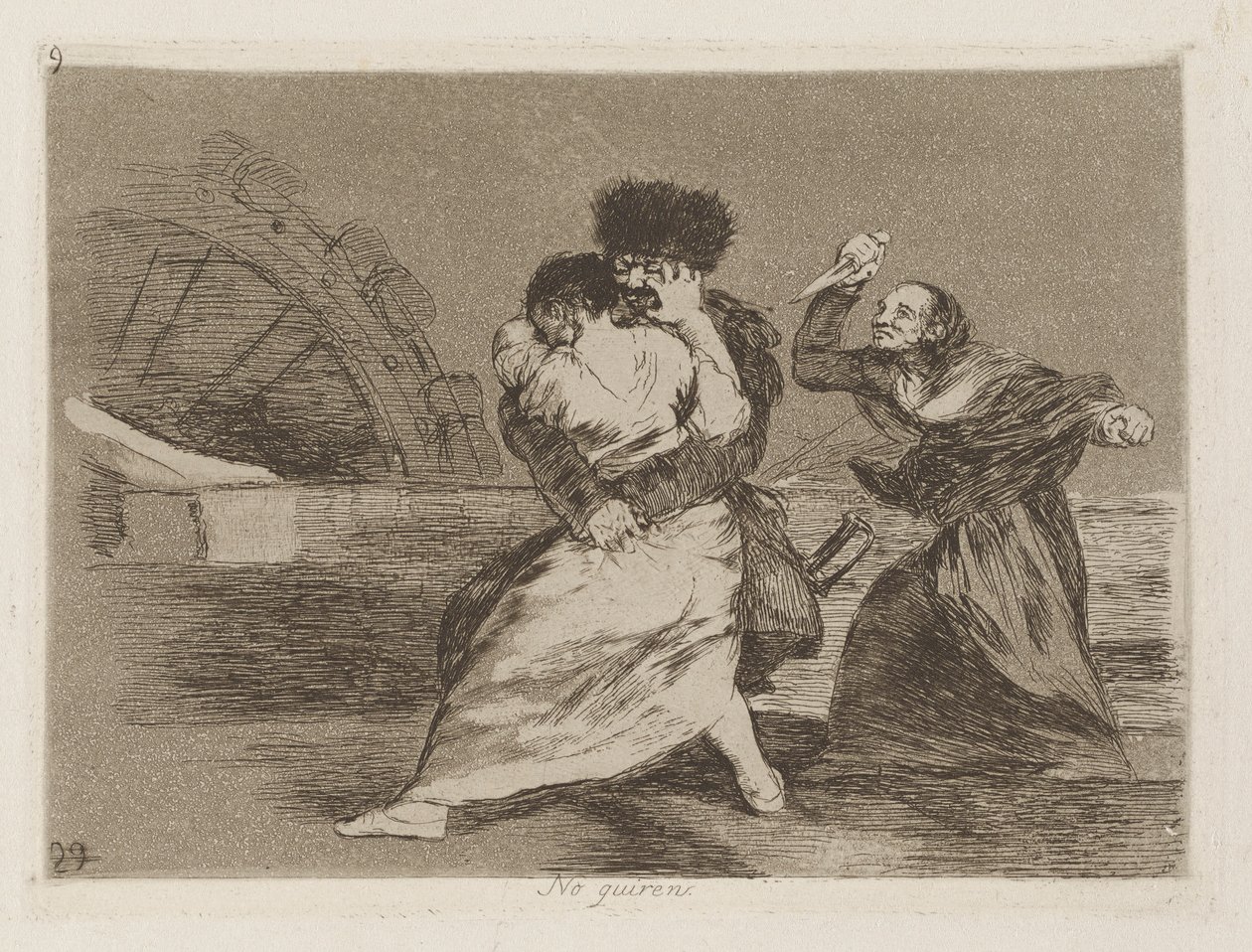No quieren [sic] (Nem teszik alkotó: Francisco de Goya