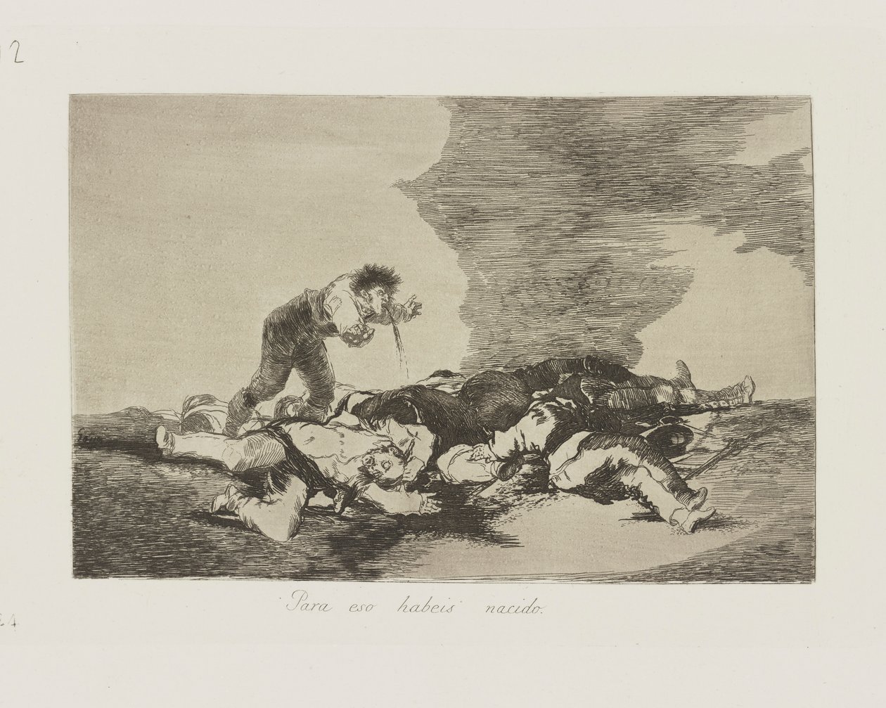 Erre születtél. (Erre születtél.), pl. 12. A háború katasztrófái című sorozatból alkotó: Francisco de Goya