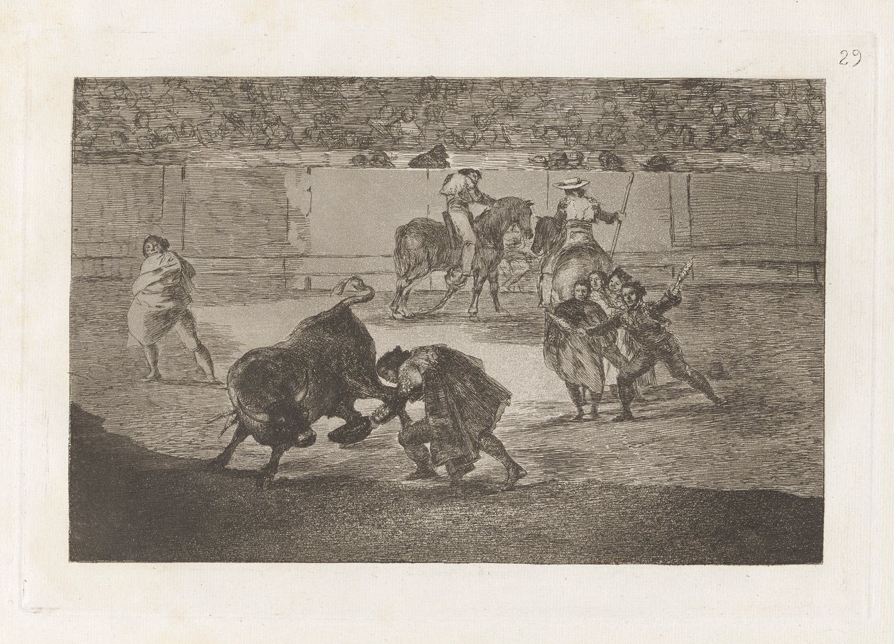 Pepe Illo kivágja a bikát (Pepe Illo Making the Pass of the alkotó: Francisco de Goya