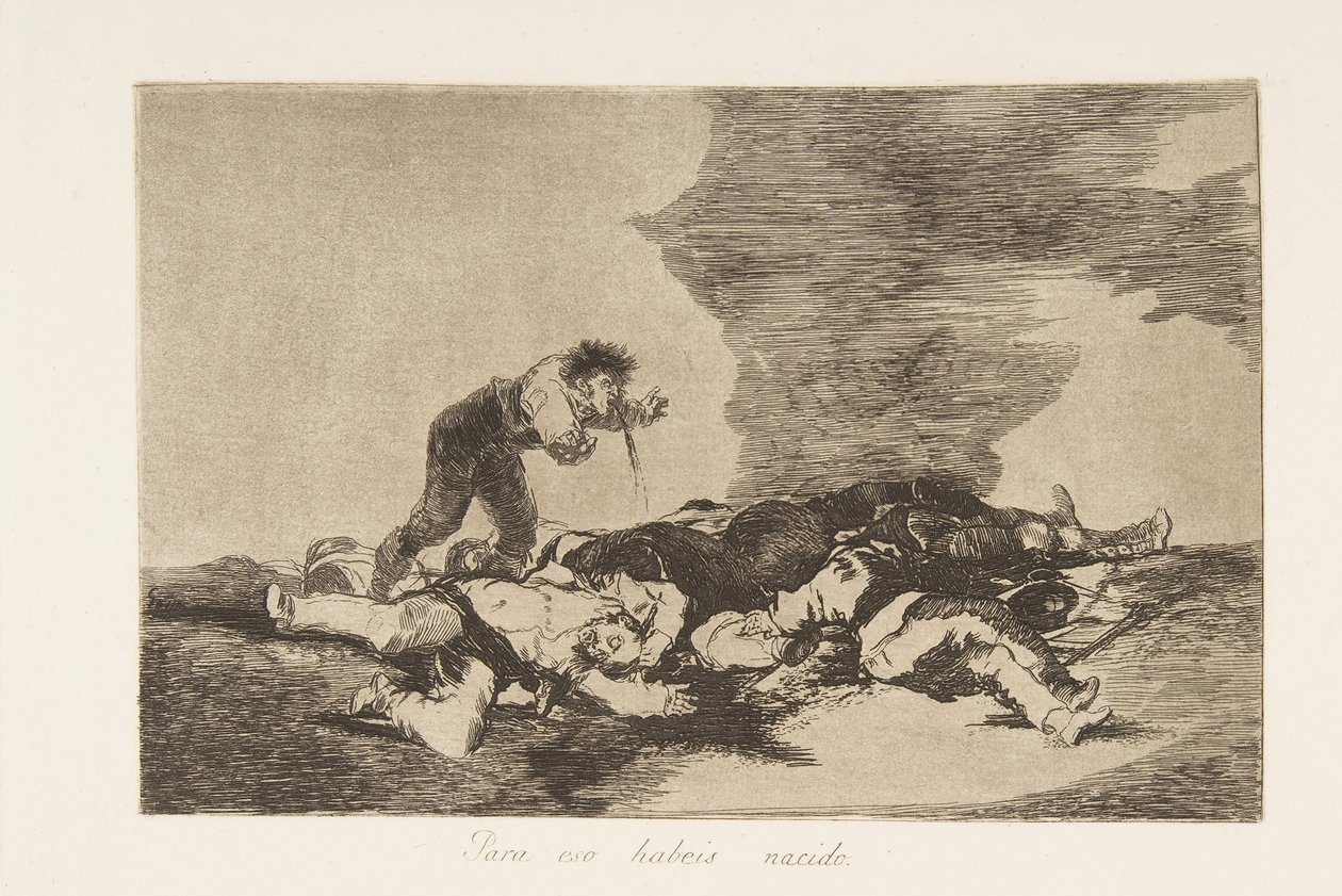 12. tábla a The Disasters of War Los Desastres de la Guerra-ból: This..., 1810, 1863. kiadás. alkotó: Francisco de Goya
