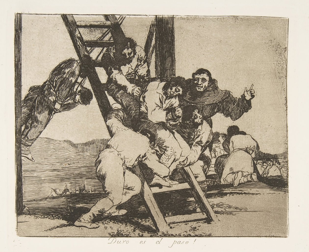 14. tábla a The Disasters of War Los Desastres de la Guerra: Its ..., 1810-ből, 1863-ban megjelent. alkotó: Francisco de Goya