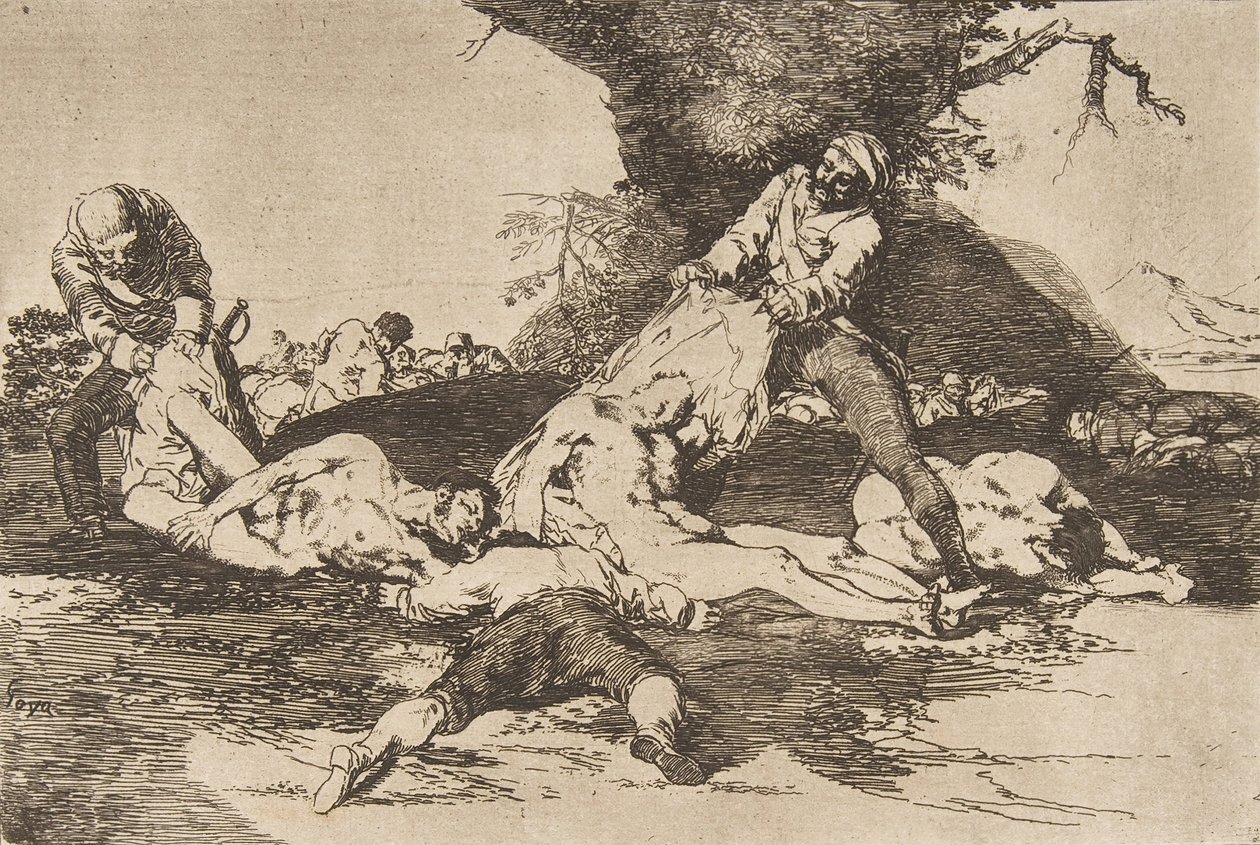 16. tábla a The Disasters of War Los Desastres de La Guerra-ból: Ők..., 1810, 1863. kiadás. alkotó: Francisco de Goya