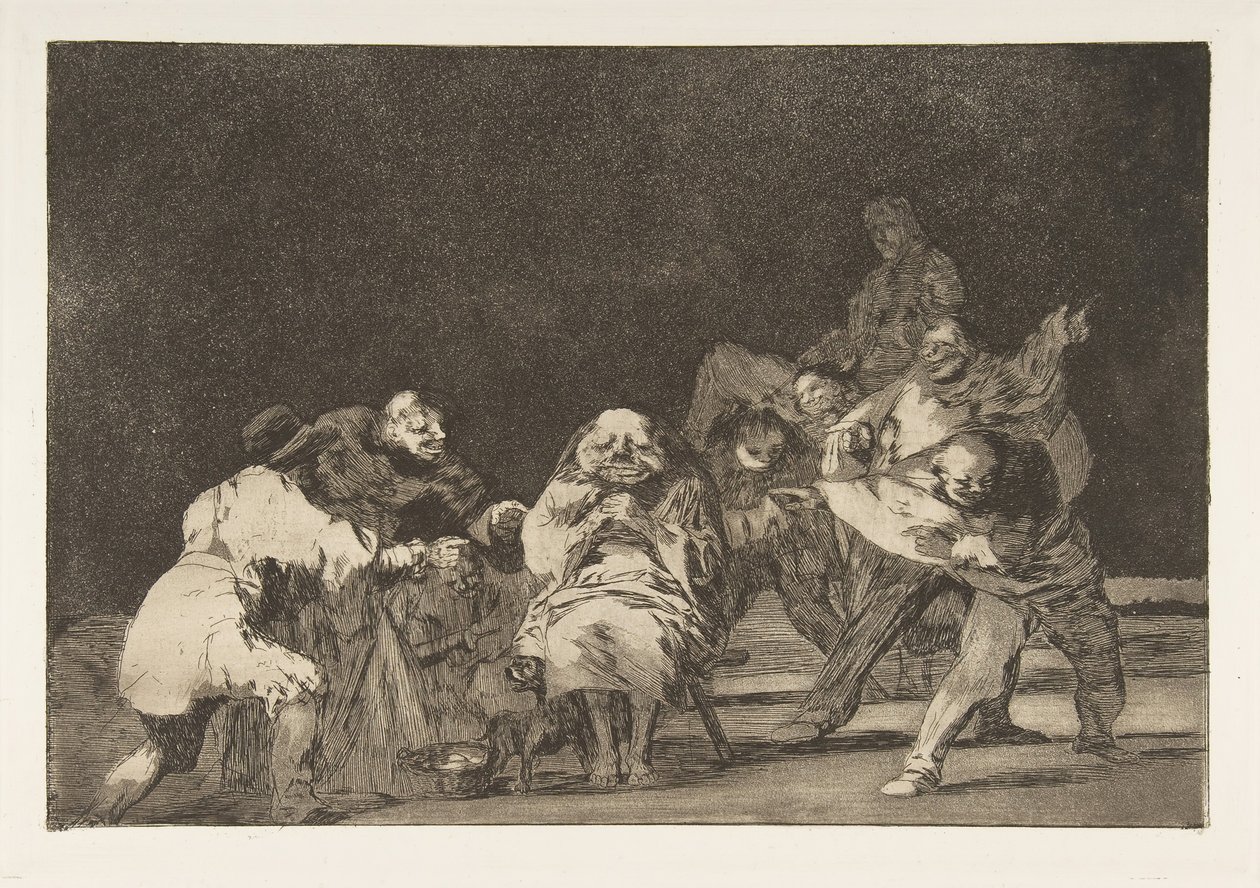 17. tábla a Disparatestől: Loyalty, kb. 1816-23, 1864-ben megjelent. alkotó: Francisco de Goya