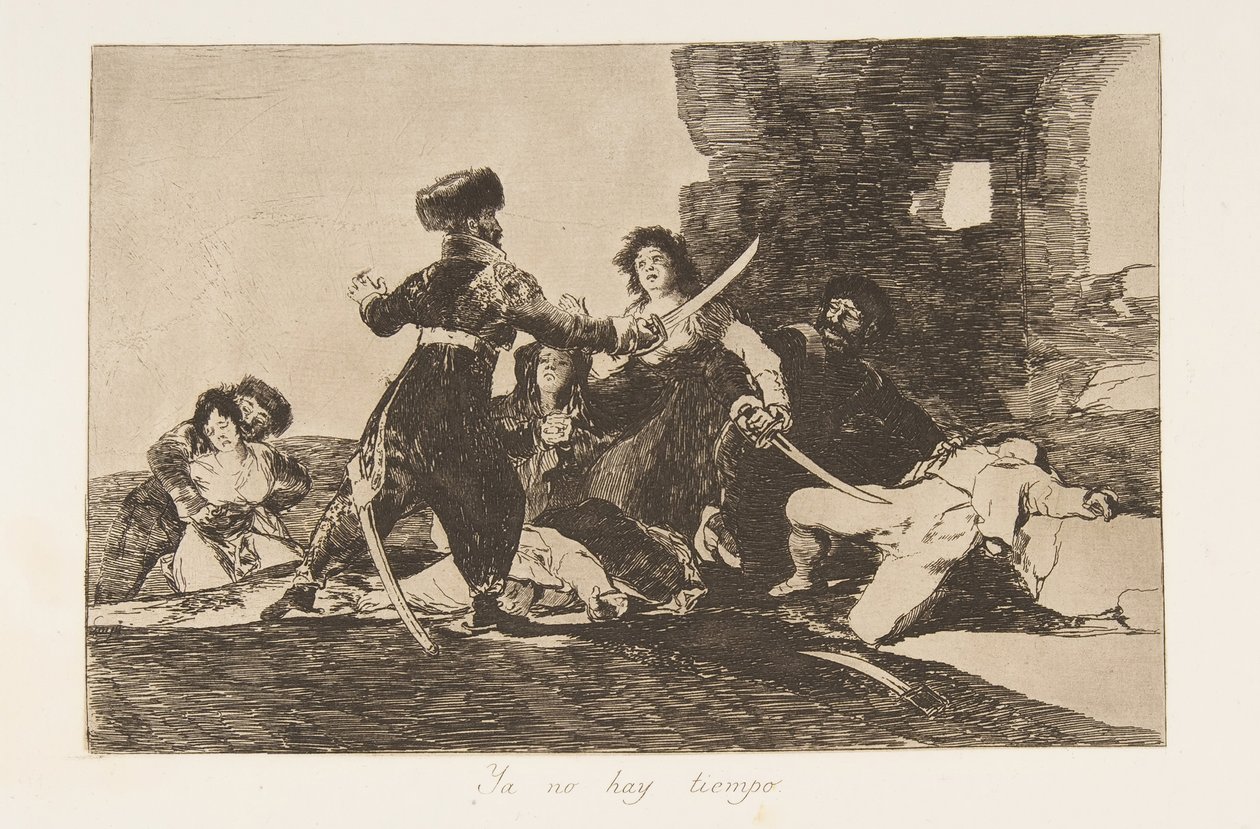 19. tábla a „The Disasters of War” Los Desastres de la Guerra-ból: „Ott..., 1810, 1863. alkotó: Francisco de Goya
