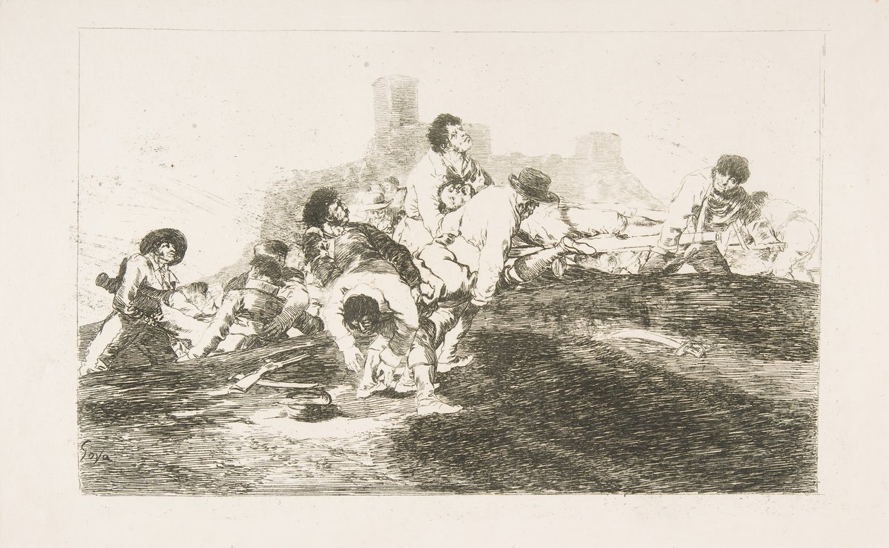24. tábla a The Disasters of War Los Desastres de la Guerra-ból: Még mindig lehetnek u..., 1810. alkotó: Francisco de Goya