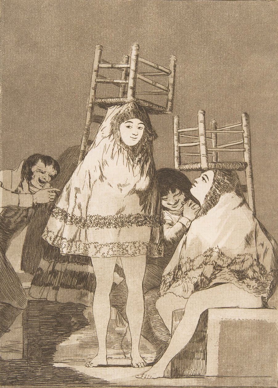 26. tábla Los Caprichosból: Már foglaltak helyet Ya tienen asiento., 1799. alkotó: Francisco de Goya