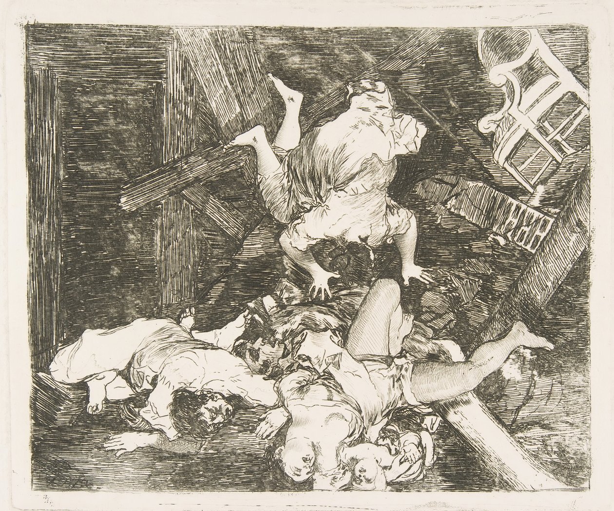30. tábla a The Disasters of War Los Desastres de la Guerra: Ravages of War című filmből. Estr..., 1810. alkotó: Francisco de Goya