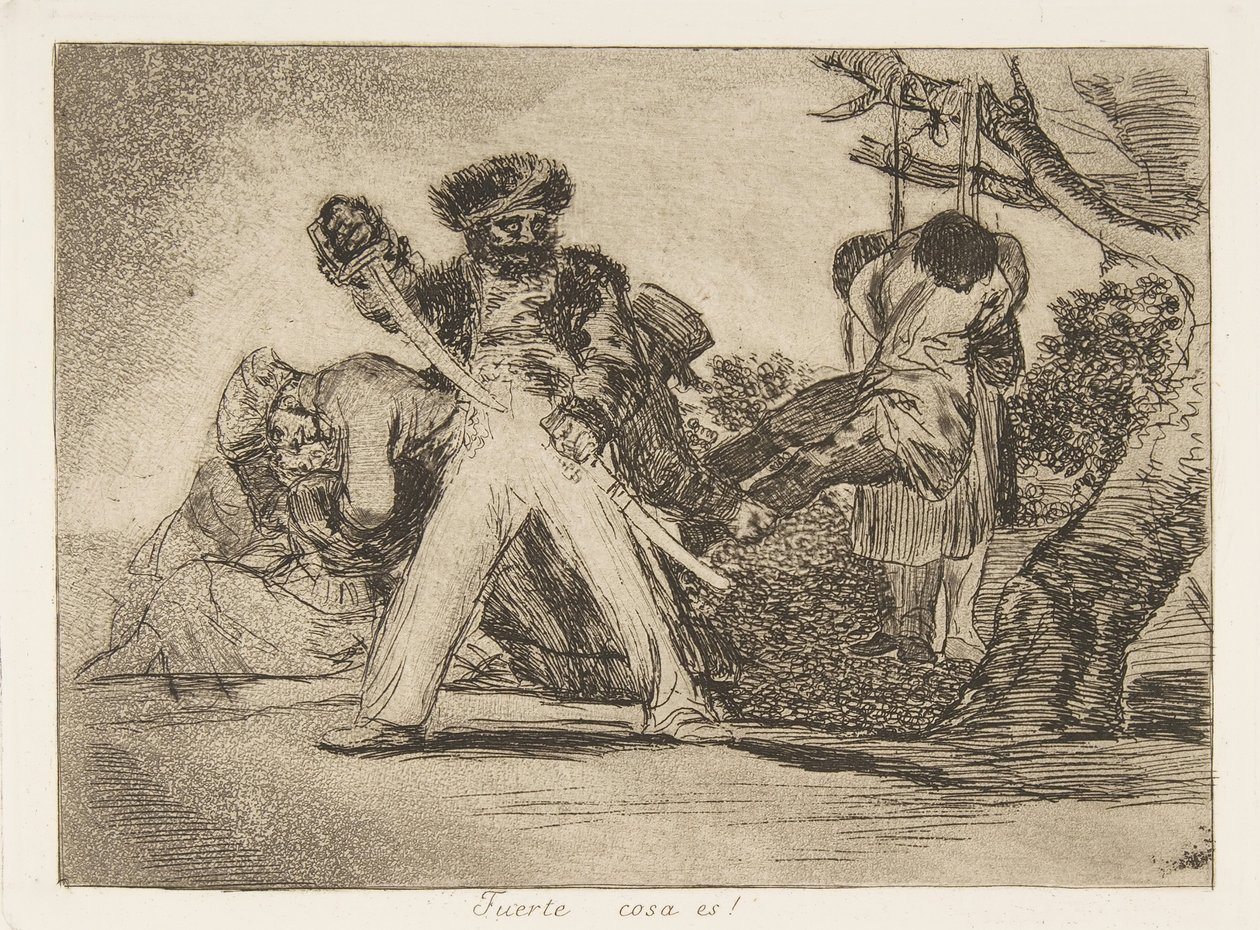 31. tábla a The Disasters of War Los Desastres de la Guerra-ból: That..., 1810, 1863. alkotó: Francisco de Goya