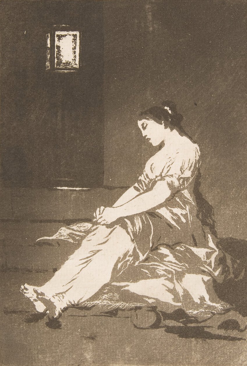 32. tábla Los Caprichosból: Mert fogékony volt., 1799. alkotó: Francisco de Goya