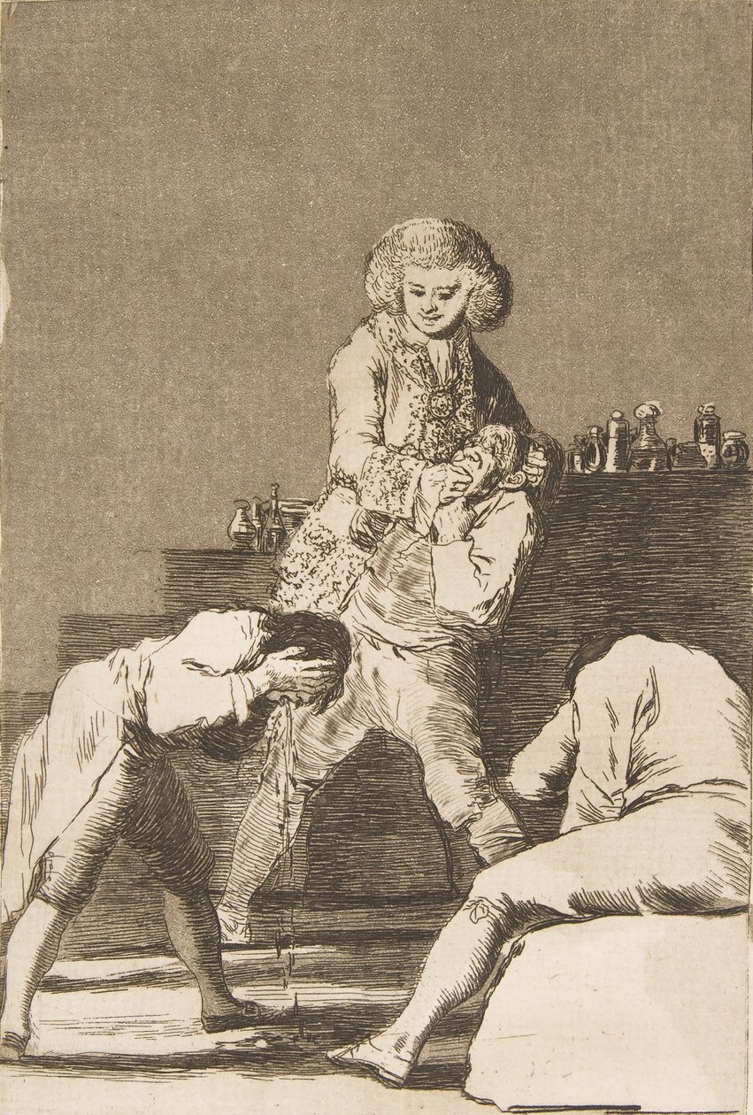 „Los Caprichos” 33. tábla: Al Conde Palatino nádor grófnak, 1799. alkotó: Francisco de Goya
