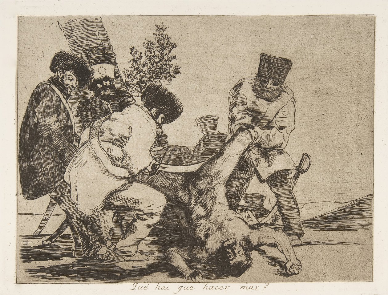 33. tábla a „The Disasters of War” Los Desastres de La Guerra-ból: „Mi..., 1810, 1863. alkotó: Francisco de Goya