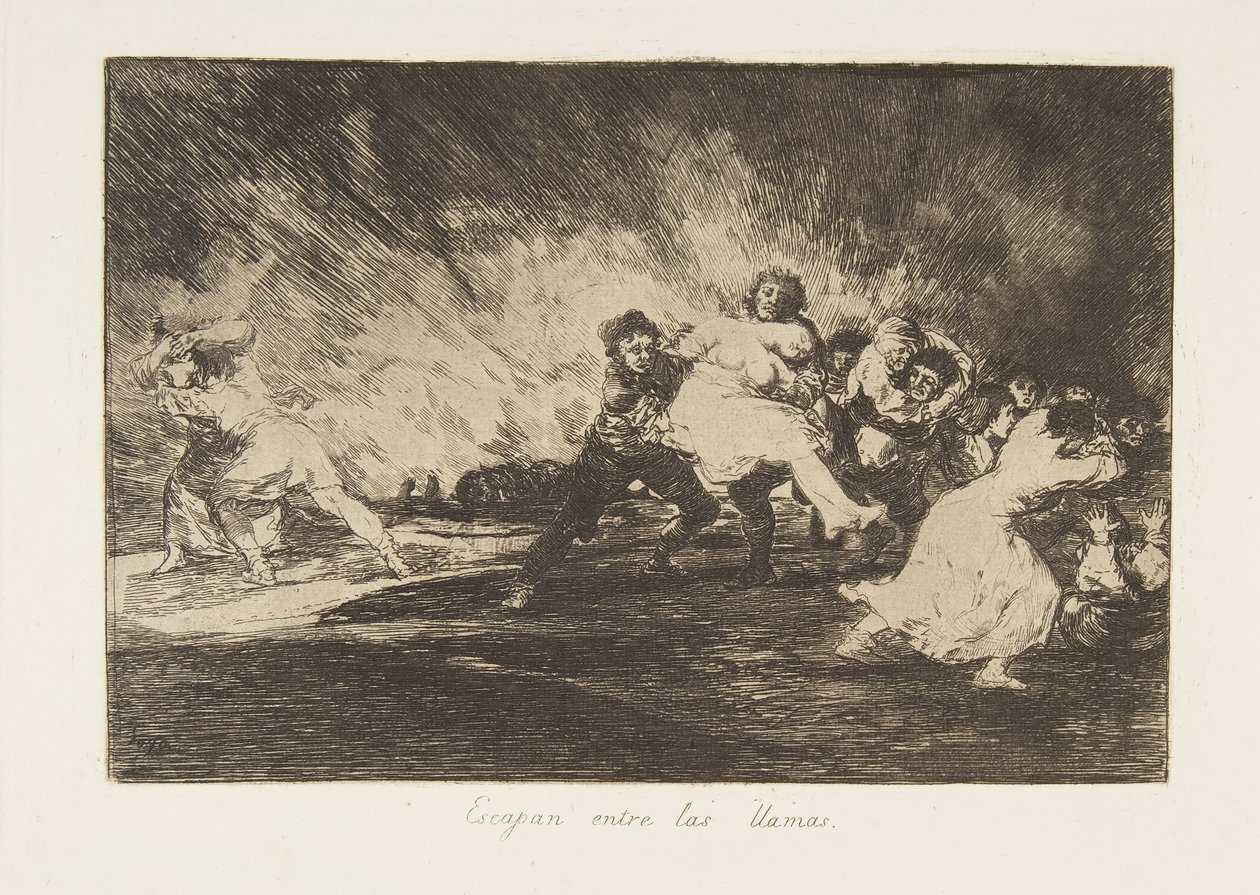 41. tábla a The Disasters of War Los Desastres de La Guerra-ból: Ők..., 1810, 1863. kiadás. alkotó: Francisco de Goya