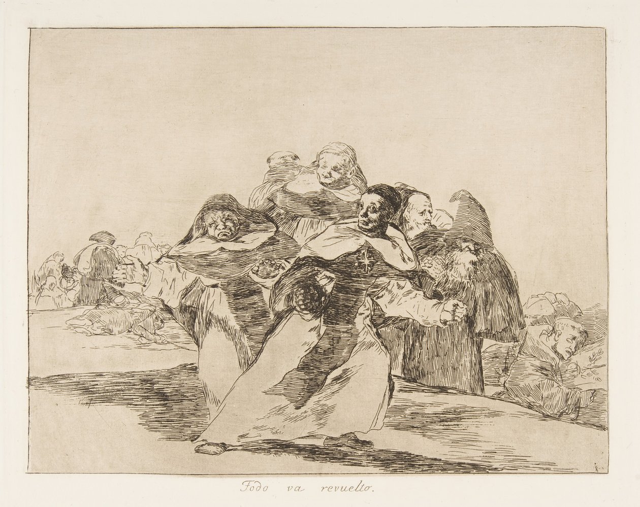 42. tábla a The Disasters of War Los Desastres de la Guerra-ból: Every..., 1810, megjelent 1863. alkotó: Francisco de Goya