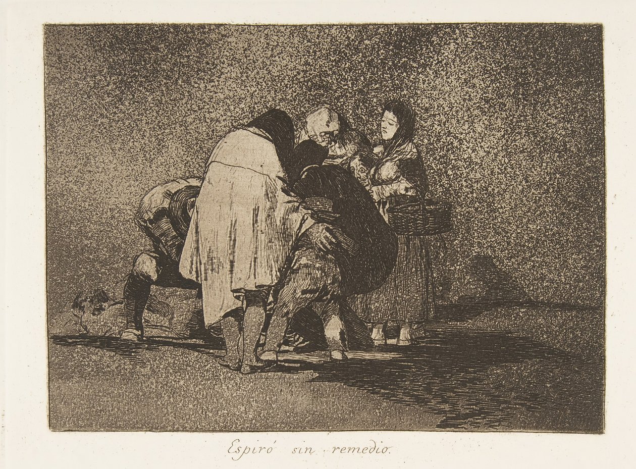 53. tábla a The Disasters of War Los Desastres de la Guerra-ból: Th..., 1811-12, megjelent 1863. alkotó: Francisco de Goya