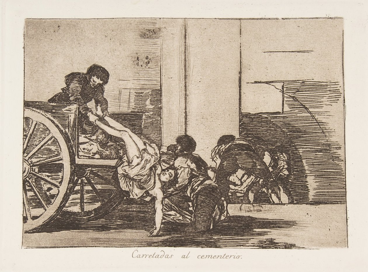 64. tábla a „The Disasters of War” Los Desastres de la Guerra-ból: „Ca..., 1811-12, 1863-ban megjelent. alkotó: Francisco de Goya