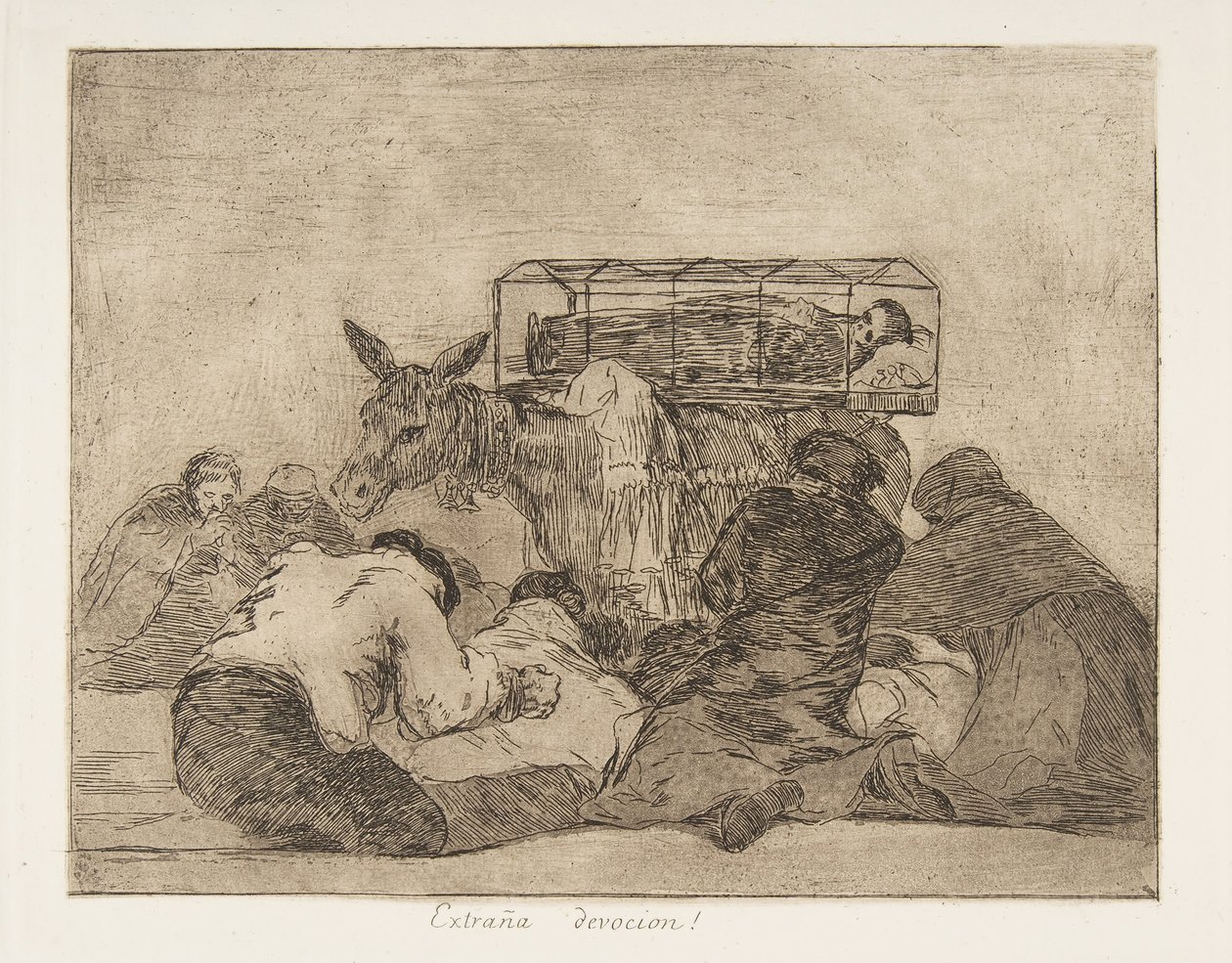 66. tábla a The Disasters of War Los Desastres de la Guerra...-ból, 1814-15 után, 1863-ban megjelent. alkotó: Francisco de Goya