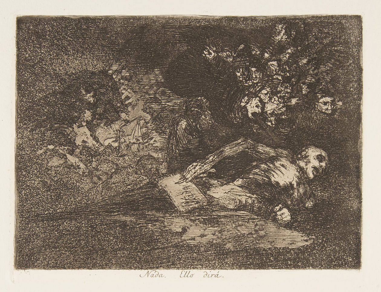 69. tábla a The Disasters of War Los Desastres de la Guerra-ból: Not..., 1810-20, megjelent 1863. alkotó: Francisco de Goya