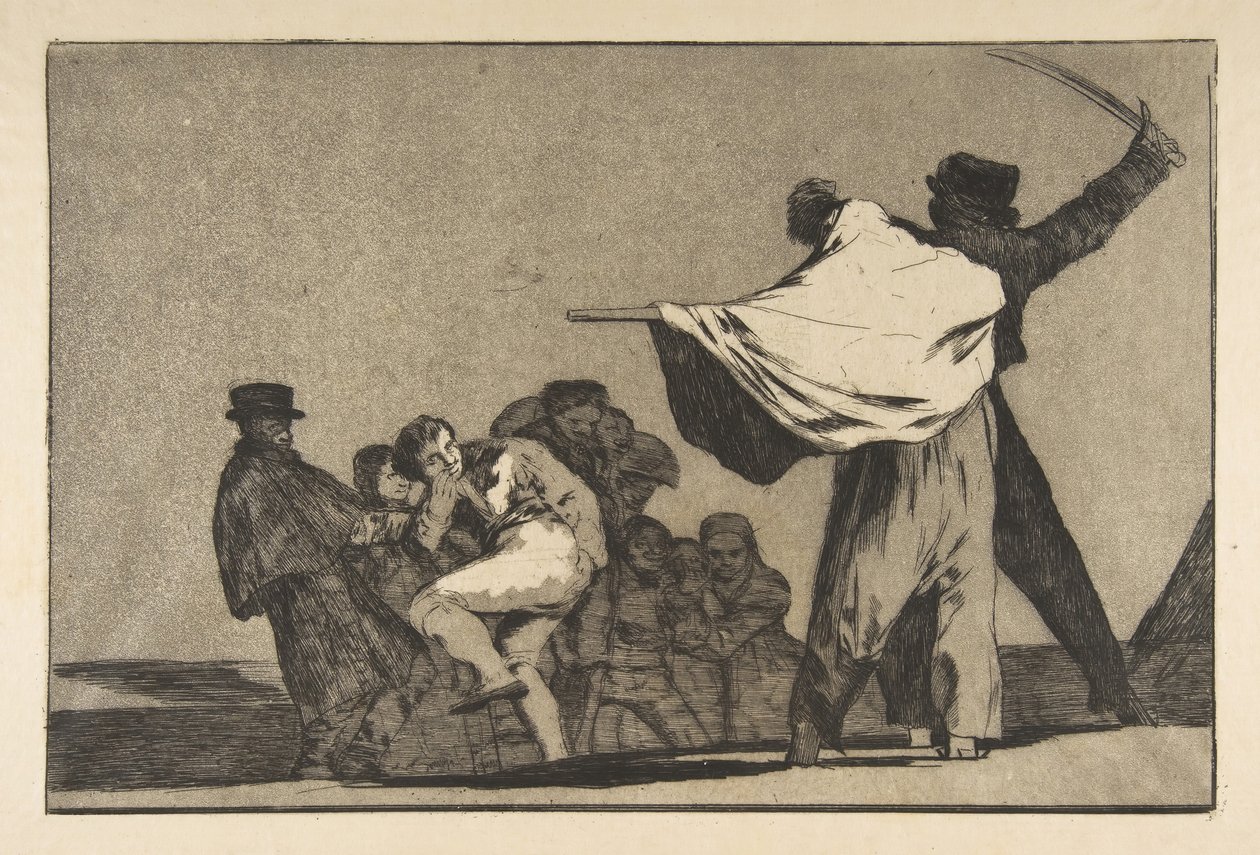 A. tábla a különbözõkbõl: Well-Known Folly, kb. 1877 előtt megjelent 1816-23. alkotó: Francisco de Goya