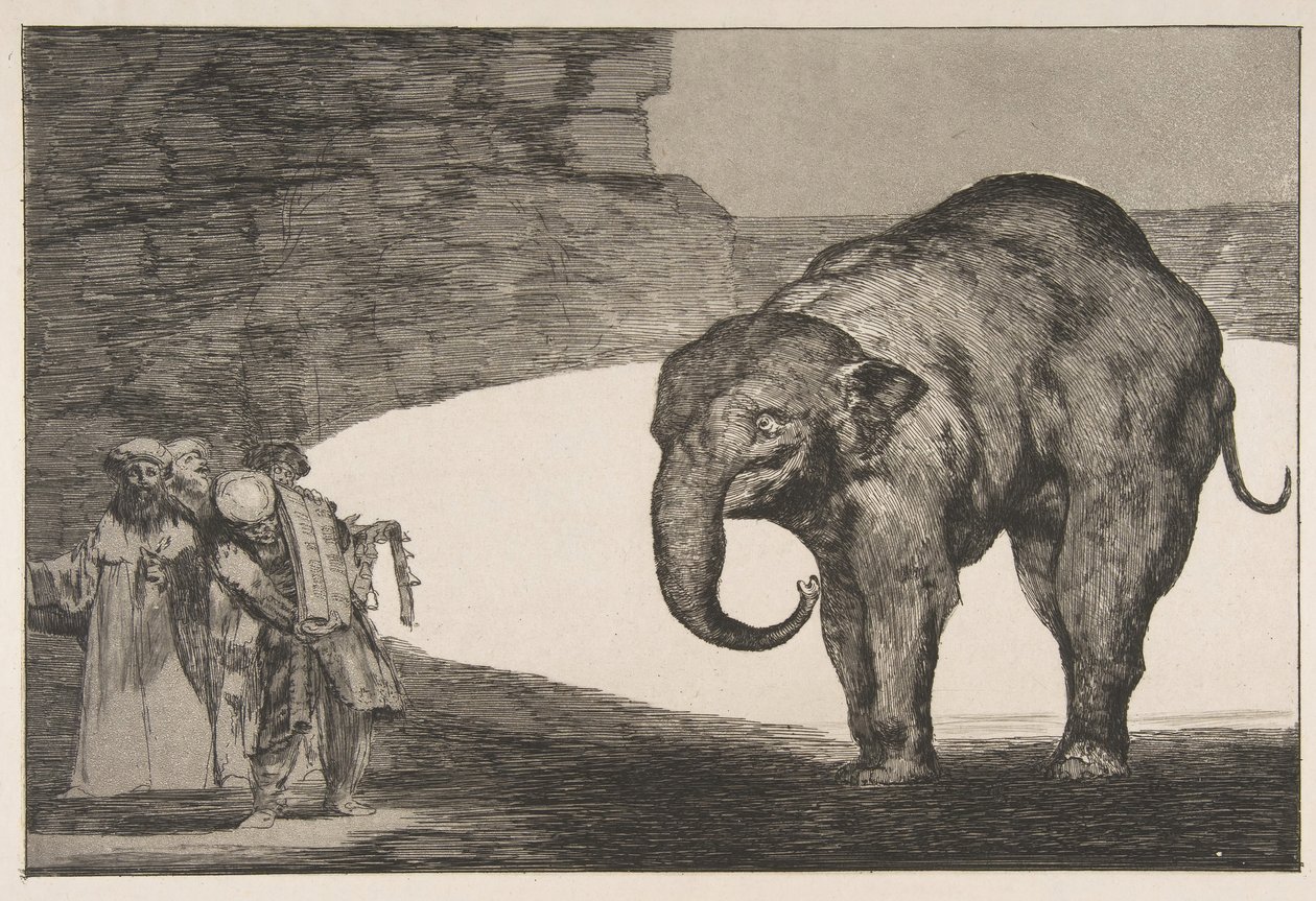 C. tábla a Disparatesről: Animal Folly, kb. 1877 előtt megjelent 1816-23. alkotó: Francisco de Goya