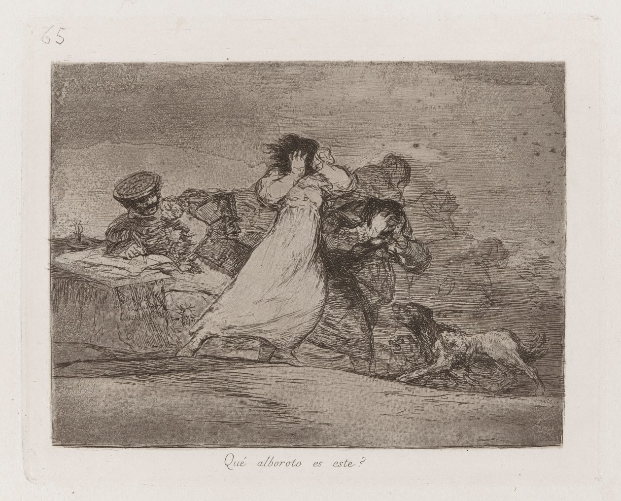 Hogy? lázadás ez? (What Is This Hubbub?), 65. tábla a The Disasters of War-ból alkotó: Francisco de Goya