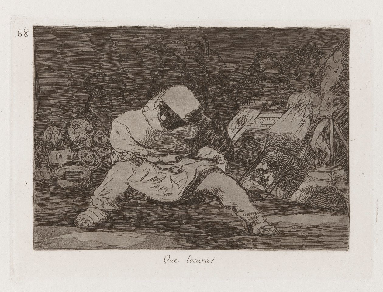Micsoda őrület! (Micsoda őrület!), 68. tábla A háború katasztrófáiból alkotó: Francisco de Goya