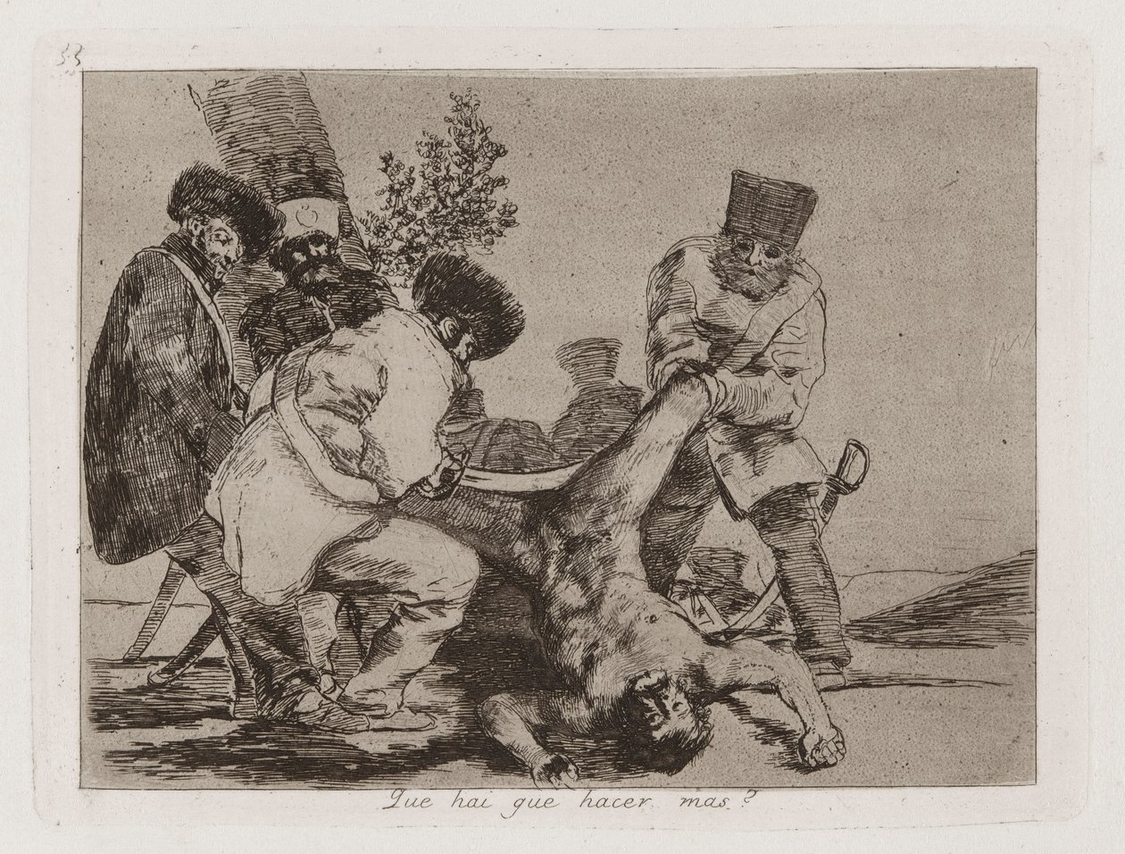 Mi [sic] van még tennivalója? (Mit lehet még tenni?), 33. tábla a The Disasters of War-ból alkotó: Francisco de Goya