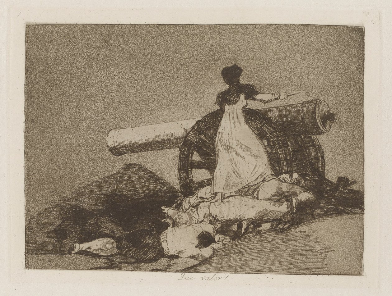 Micsoda érték! (Micsoda bátorság!), pl. 7. A háború katasztrófái című sorozatból alkotó: Francisco de Goya