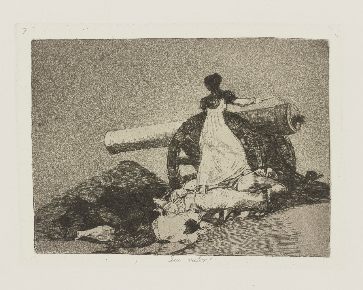 Micsoda érték! (Micsoda bátorság!), pl. 7. A háború katasztrófái című sorozatból alkotó: Francisco de Goya