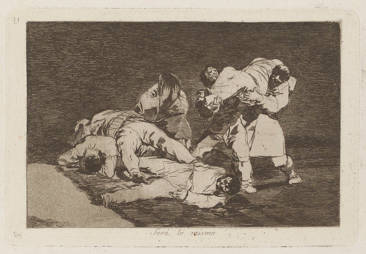 Lenni? Ugyanaz lesz, 21. tábla a The Disasters of War-ból alkotó: Francisco de Goya