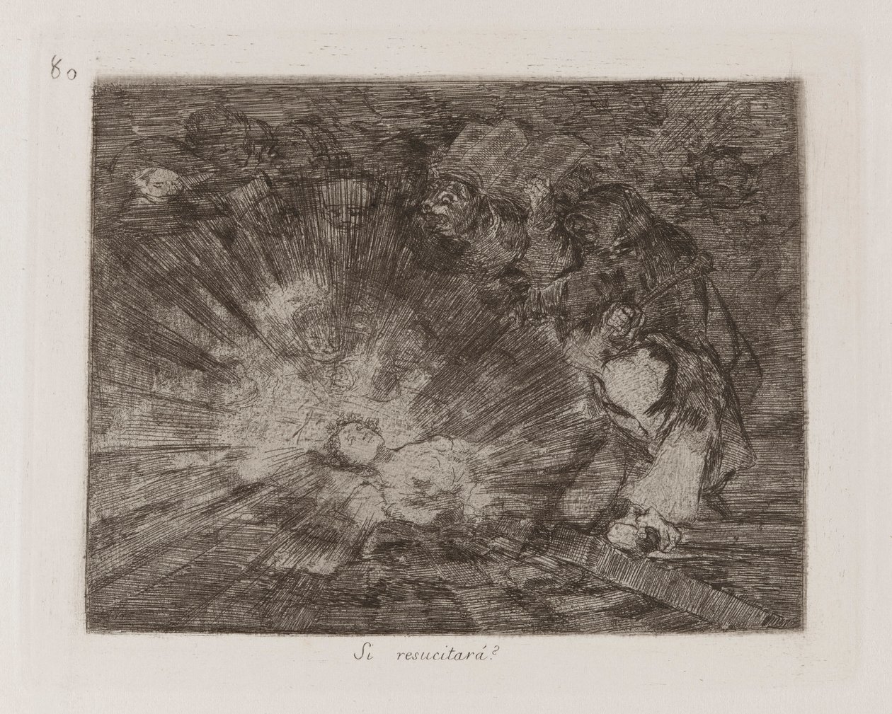 ha feltámad?? (Will She Rise Again?), 80. lemez a The Disasters of War-ból alkotó: Francisco de Goya