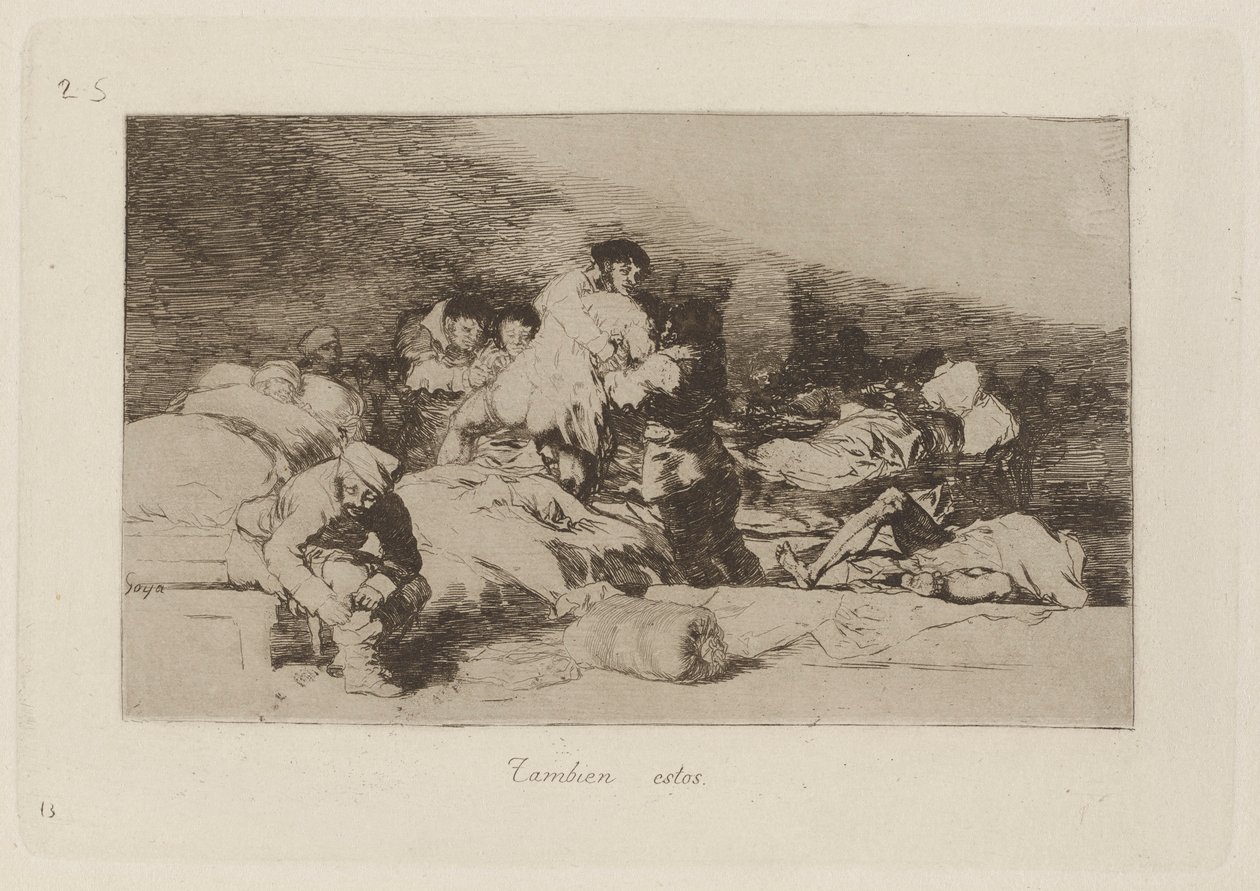 Ezek is, 25. tábla a The Disasters of War-ból alkotó: Francisco de Goya