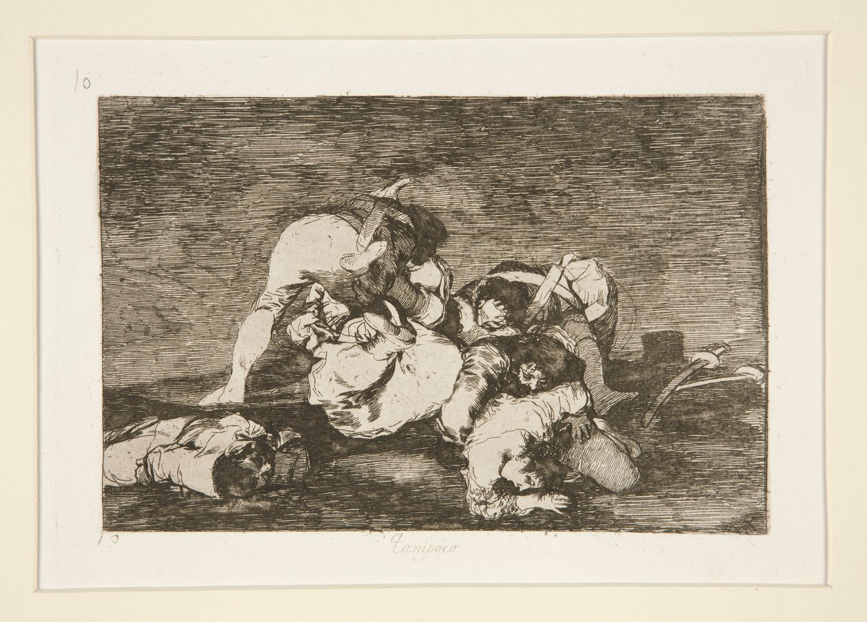 Egyik sem (Ne [Do These] sem), pl. 10 a The Disasters of War sorozatból alkotó: Francisco de Goya