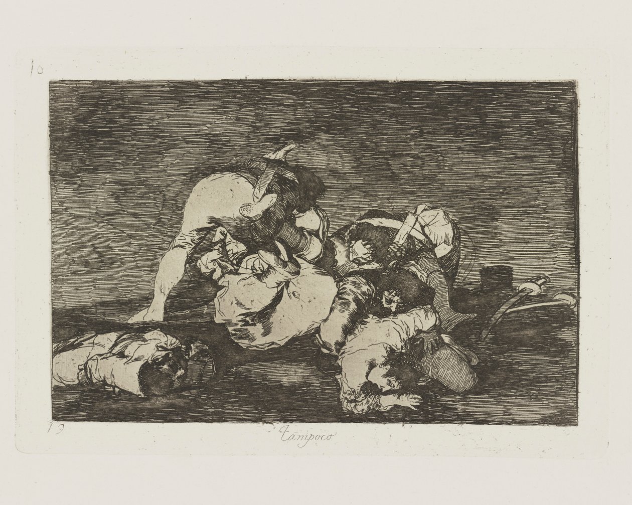 Egyáltalán nem. (Sem [Ne tegye ezeket] sem.), pl. 10 a The Disasters of War sorozatból alkotó: Francisco de Goya