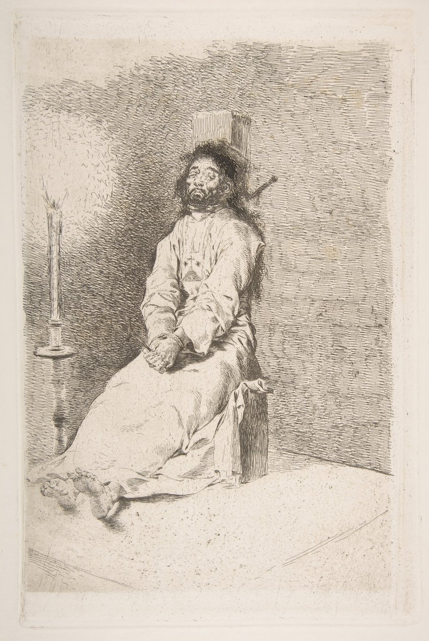 A garroted man The garroted man, 1778-80. alkotó: Francisco de Goya
