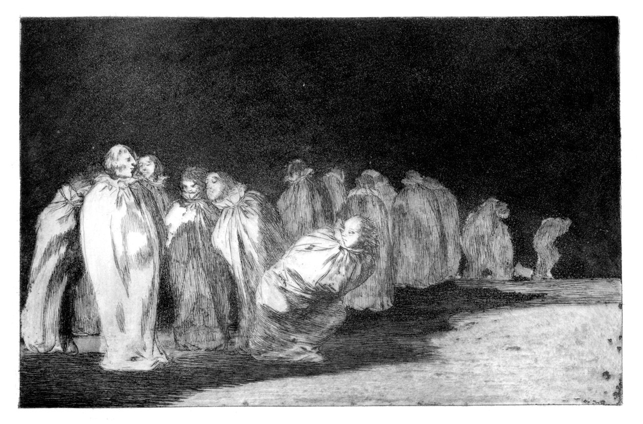 Zsákos férfiak, 1819-1823 alkotó: Francisco de Goya
