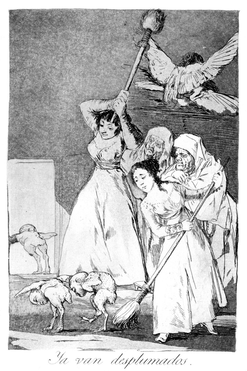 Tessék, kopasztották, 1799 alkotó: Francisco de Goya