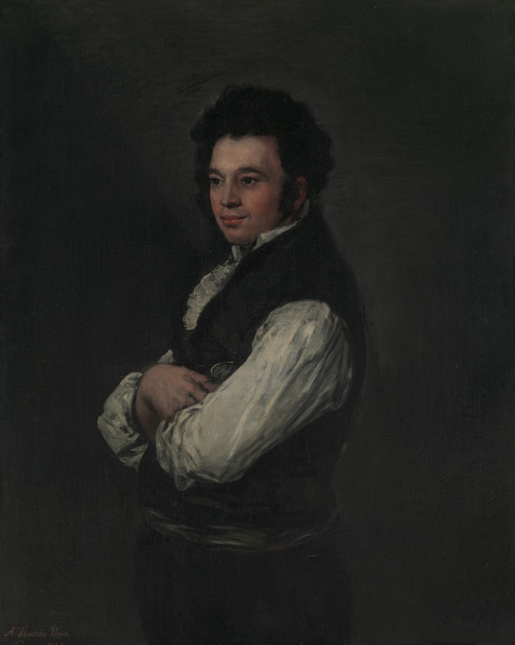 Tiburcio Pérez y Cuervo 178586-1841, az építész, 1820. alkotó: Francisco de Goya