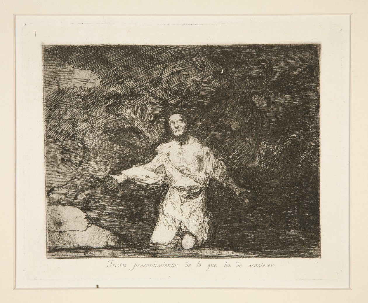 Szomorú előérzetek arról, hogy mi fog történni, pl. 1 A háború katasztrófáiból alkotó: Francisco de Goya
