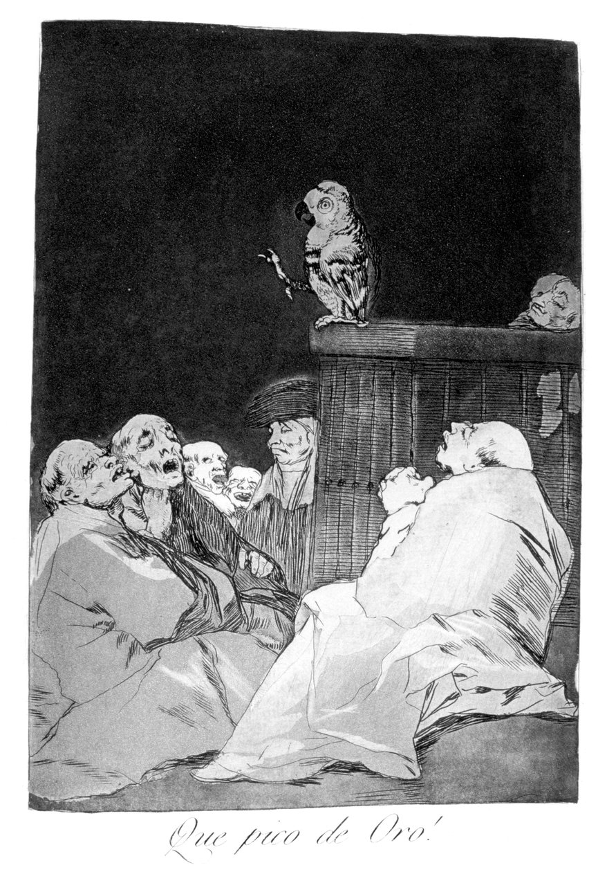 Micsoda aranycsőr!, 1799 alkotó: Francisco de Goya