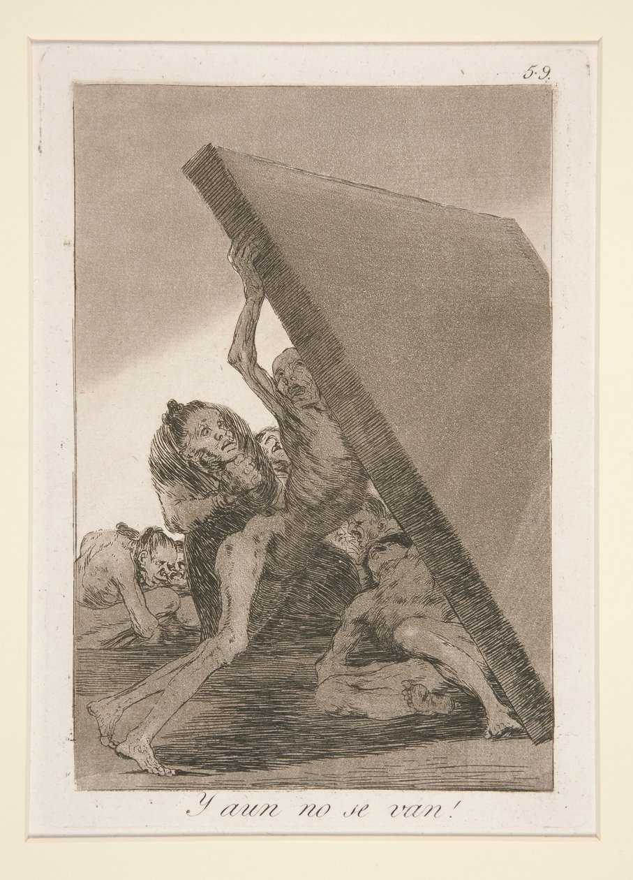Y aun no se van! (És mégis Donnak alkotó: Francisco de Goya