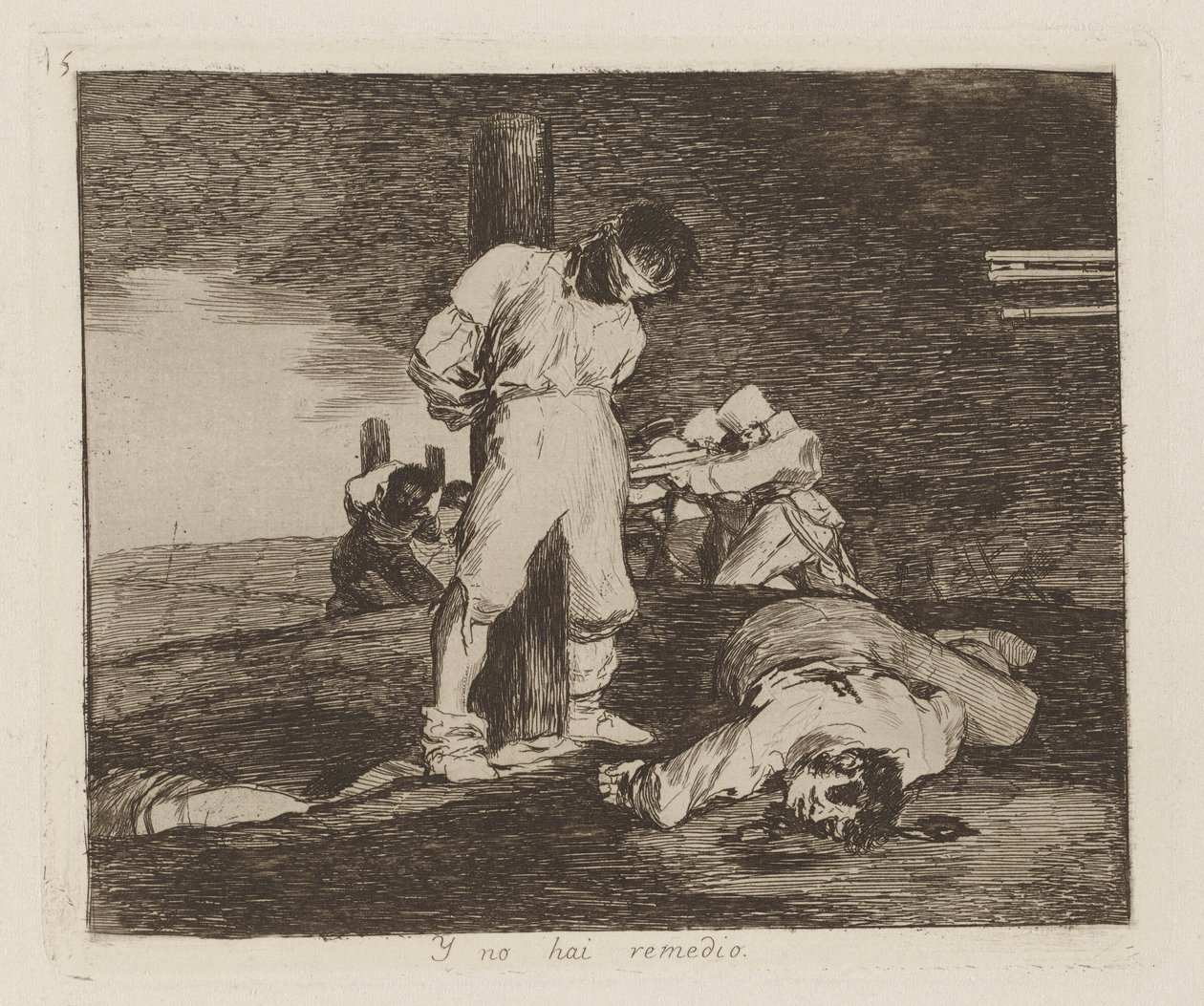 Y no hai remedio (And There alkotó: Francisco de Goya