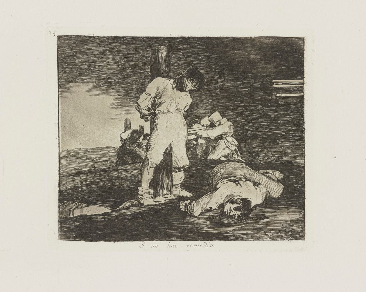 Y no hai remedio. (És ott alkotó: Francisco de Goya