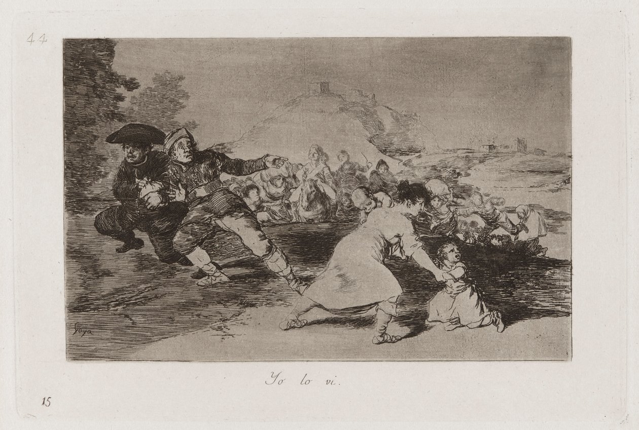 Láttam, 44. tábla a háború katasztrófáiból alkotó: Francisco de Goya