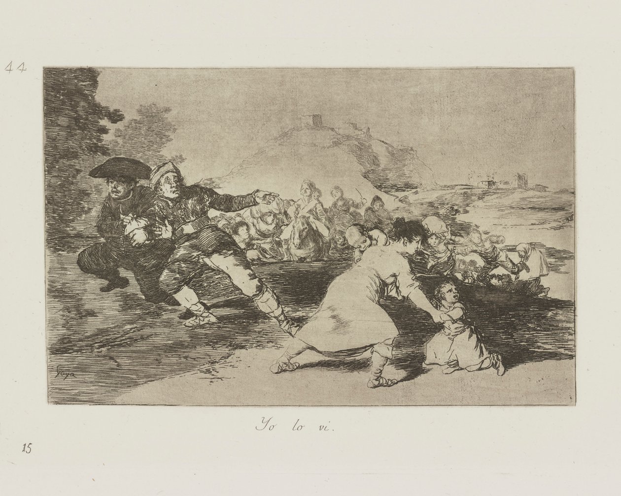Láttam. (Láttam.), pl. 44 A háború katasztrófái című sorozatból alkotó: Francisco de Goya
