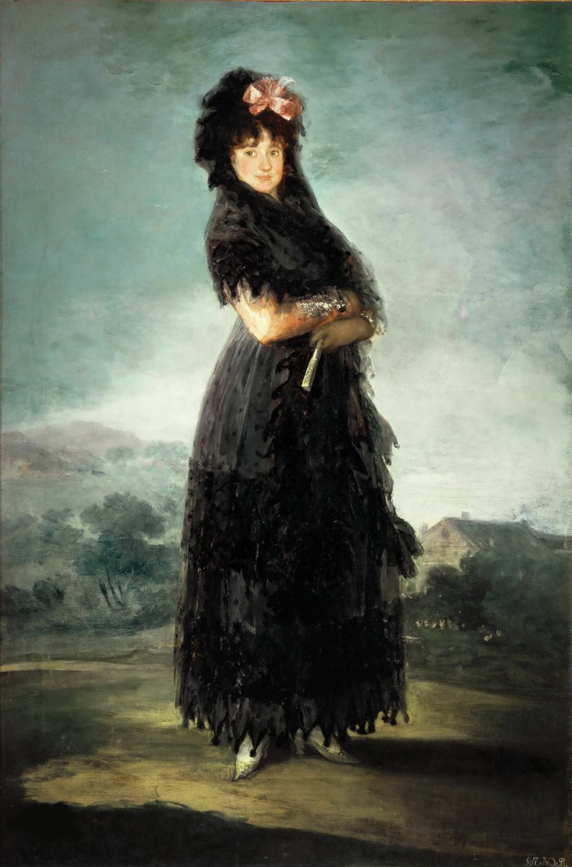 Mariana Waldstein 1763-1808, Santa Cruz kilencedik marquise, c. 1797-1800. alkotó: Francisco Goya de