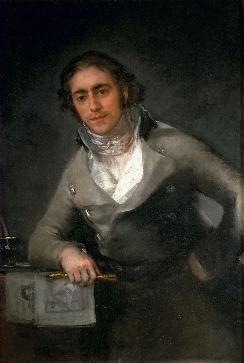 Evaristo Pérez de Castro férfi portréja, 1806 körül. alkotó: Francisco Goya de